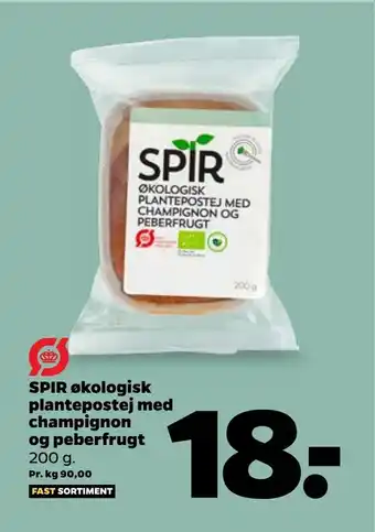 Netto Spir økologisk plantepostej med champignon og peberfrugt tilbud