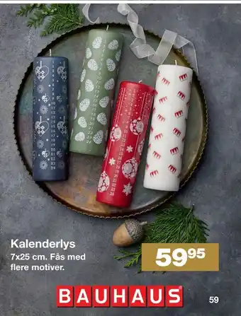 Bauhaus Kalenderlys tilbud