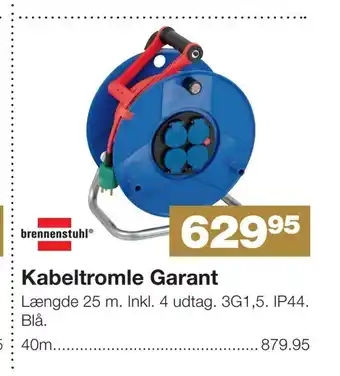 Bauhaus Kabeltromle garant tilbud