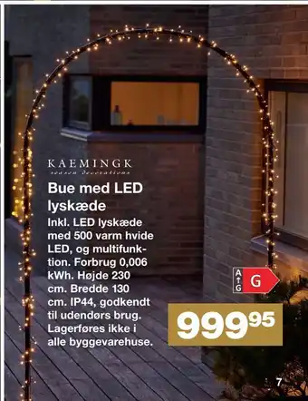 Bauhaus Bue med led lyskæde tilbud