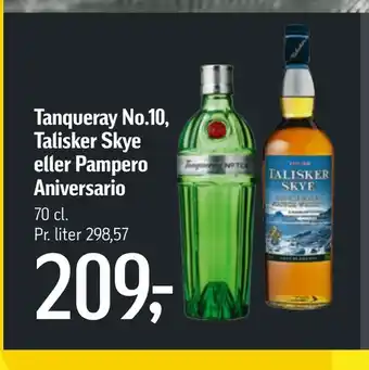 Føtex Tanqueray no.10, talisker skye eller pampero aniversario tilbud