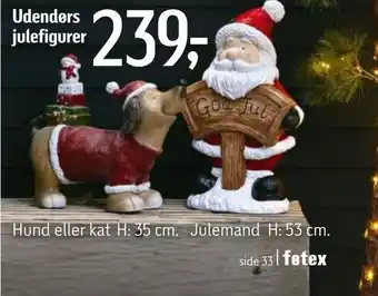 Udendørs julefigurer