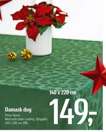Føtex Damask dug tilbud