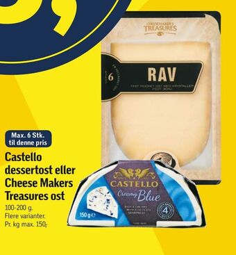 Castello dessertost eller cheese makers treasures ost