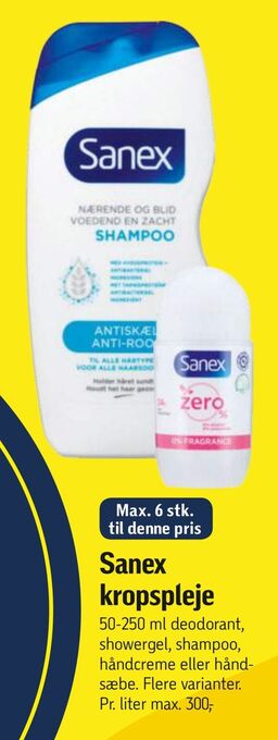Føtex Sanex kropspleje tilbud