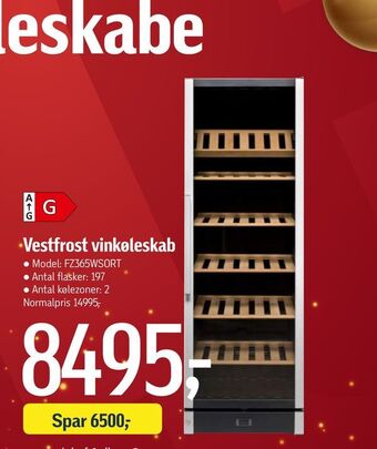 Føtex Vestfrost vinkøleskab tilbud