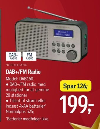 Føtex Dab+/fm radio tilbud