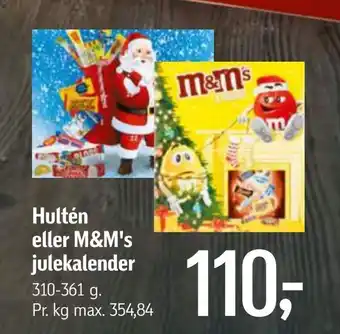 Føtex Hultén eller m&m's julekalender tilbud