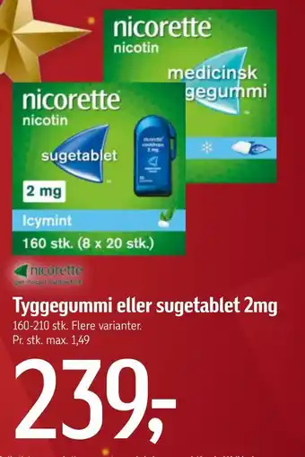 Føtex Tyggegummi eller sugetablet tilbud