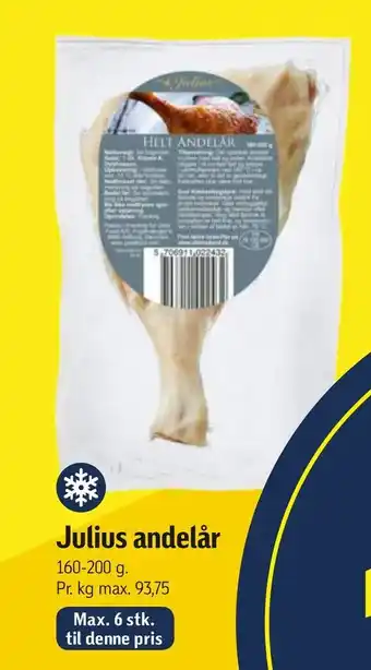 Føtex Julius andelår tilbud