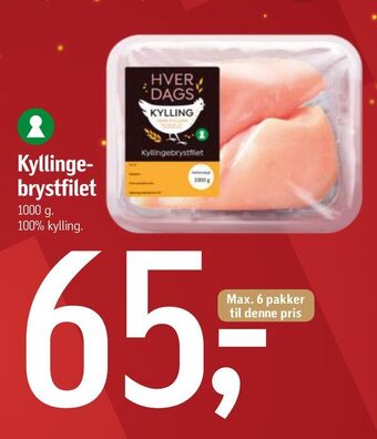Føtex Kyllinge- brystfilet tilbud