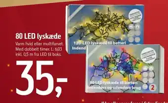 Føtex 80 led lyskæde tilbud