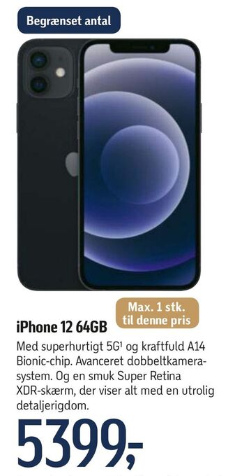Føtex Iphone 12 64gb tilbud