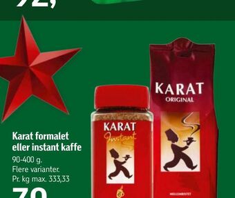 Føtex Karat formalet eller instant kaffe tilbud