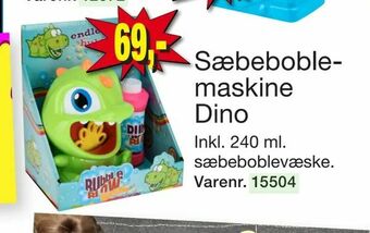 Harald Nyborg Sæbeboblemaskine Dino tilbud