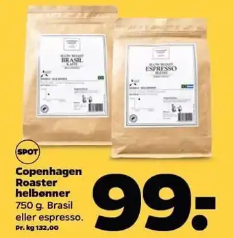 Netto Copenhagen roaster hel bønner tilbud
