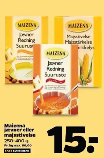 Netto Maizena jævner el. majsstivelse tilbud