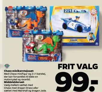 Netto Chase minikøretøjssæt el. middelaldersæt tilbud