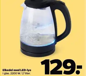 Netto Elkedel m. led-lys tilbud