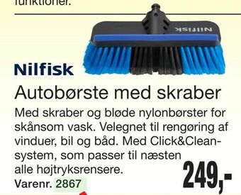 Harald Nyborg Autobørste med skraber tilbud