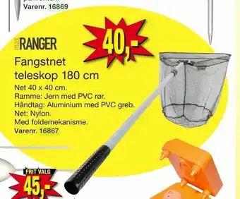 Harald Nyborg Fangstnet teleskop 180 cm tilbud