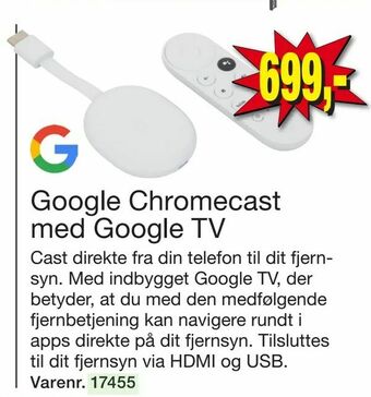 Harald Nyborg Google Chromecast med Google TV tilbud