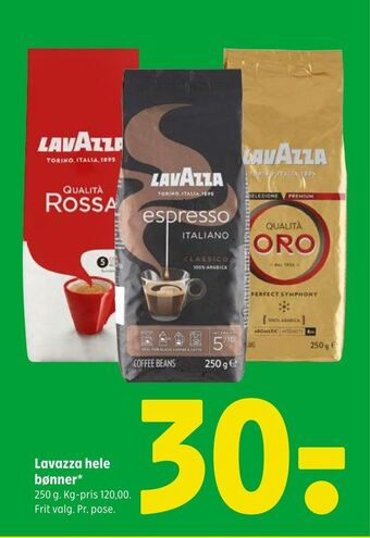 Coop 365 Lavazza hele bønner tilbud