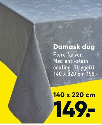 Bilka Damask dug tilbud