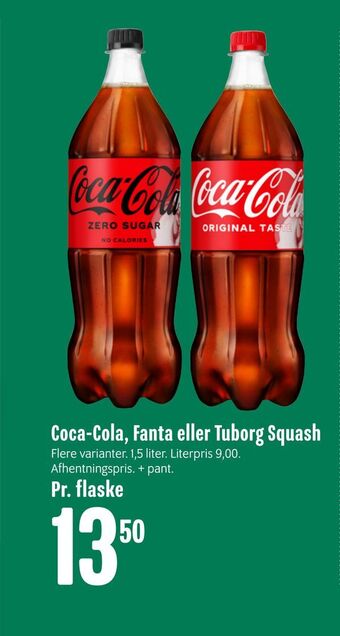 Min Købmand Coca-cola, fanta eller tuborg squash tilbud
