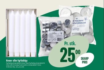 Min Købmand Krone- eller fyrfadslys tilbud