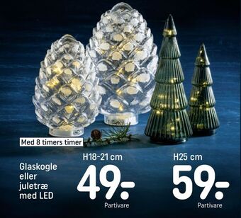 Glaskogle eller juletræ med led