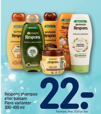 REMA 1000 Respons shampoo eller balsam tilbud