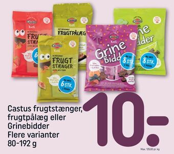 REMA 1000 Castus frugtstænger, frugtpålæg eller grinebidder tilbud