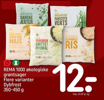 REMA 1000 Rema 1000 økologiske grøntsager tilbud