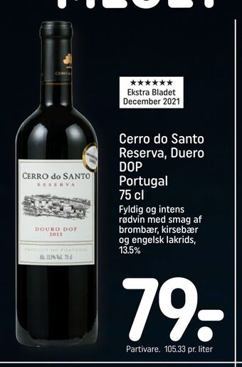REMA 1000 Cerro do santo reserva, duero dop portugal tilbud