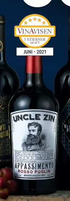 REMA 1000 Uncle zin, zinfandel tilbud