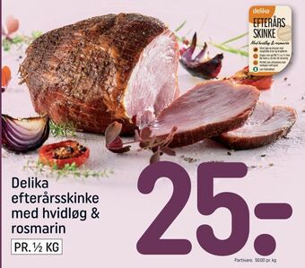 Delika efterårsskinke med hvidløg & rosmarin
