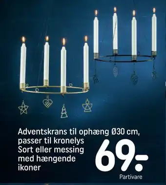 REMA 1000 Adventskrans til ophæng ø30 cm tilbud
