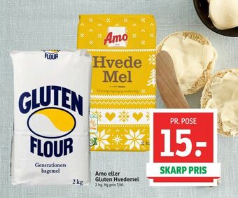 SPAR Amo eller gluten hvedemel tilbud