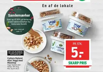 SPAR Cultura naturel eller yoggi med müslitop tilbud