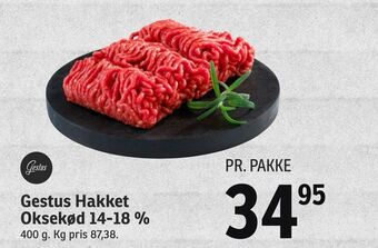 SPAR Gestus hakket oksekød 14-18 % tilbud