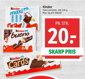 SPAR Kinder tilbud