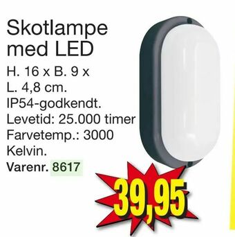 Harald Nyborg Skotlampe med LED tilbud