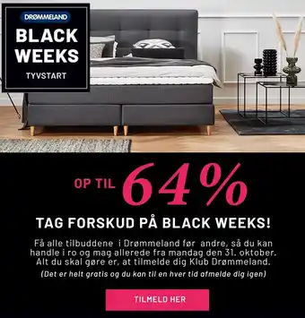 Black week tyvstart - spar op til 64 %
