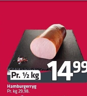 Fleggaard Hamburgerryg pr. 1/2 kg tilbud