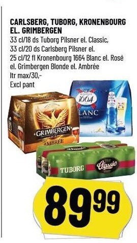 Løvbjerg Carlsberg, tuborg, kronenbourg el. grimbergen tilbud