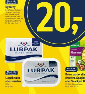 Føtex Lurpak smør saltet tilbud