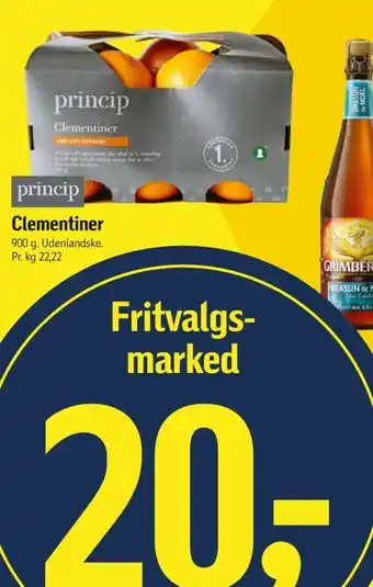Føtex Princip clementiner tilbud