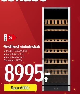 Føtex Vestfrost vinkøleskab tilbud