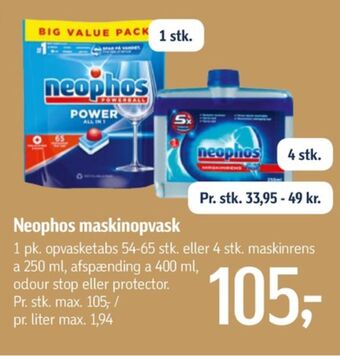 Føtex Neophos maskinopvask-tabs tilbud